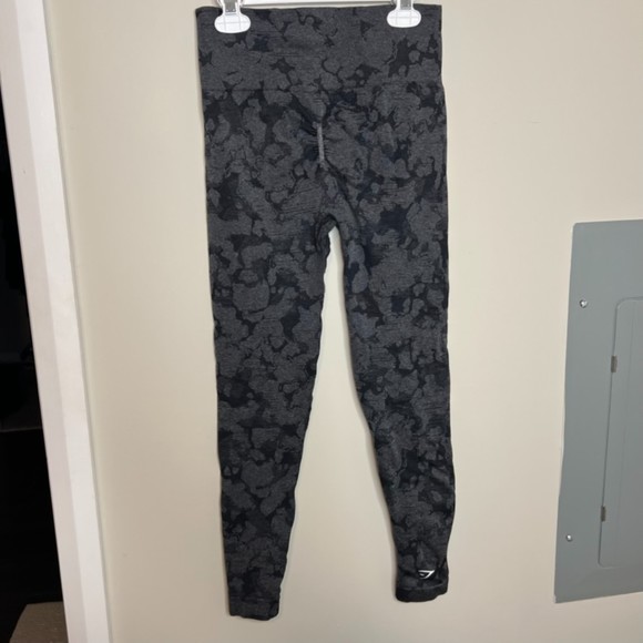Gymshark Adapt Black Camo High Rise Leggings Small - Picture 8 of 11